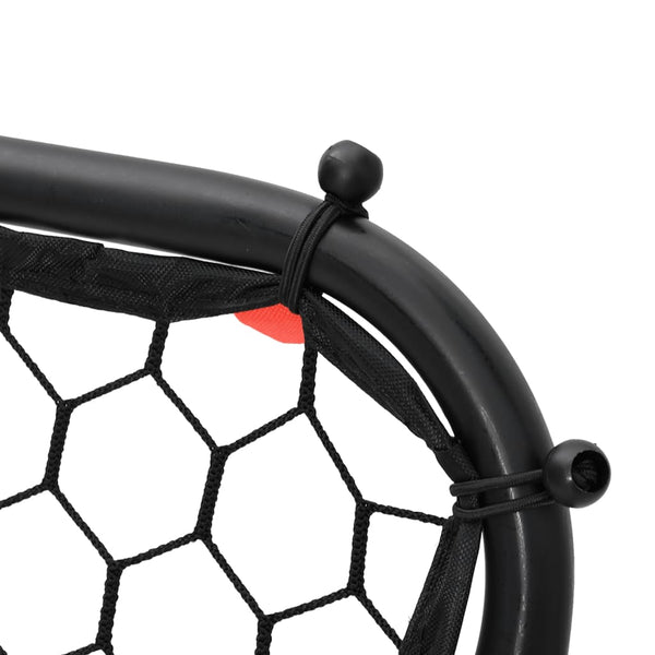 Verstellbarer Fußball-Rebounder, Schwarz