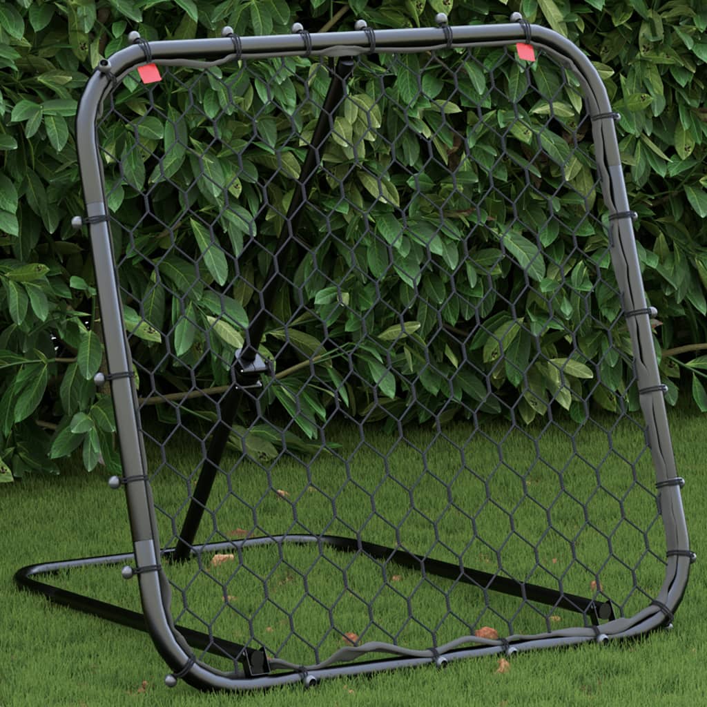 Verstellbarer Fußball-Rebounder, Schwarz