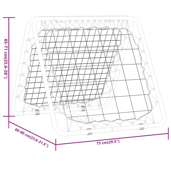 Fußball Rebounder, Verstellbar, Doppelseitig