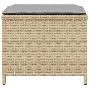 Gartenhocker mit Kissen, 4er Set