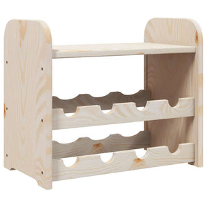 vidaXL Casier à bouteilles avec plateau 43x25x37 cm Bois de pin massif