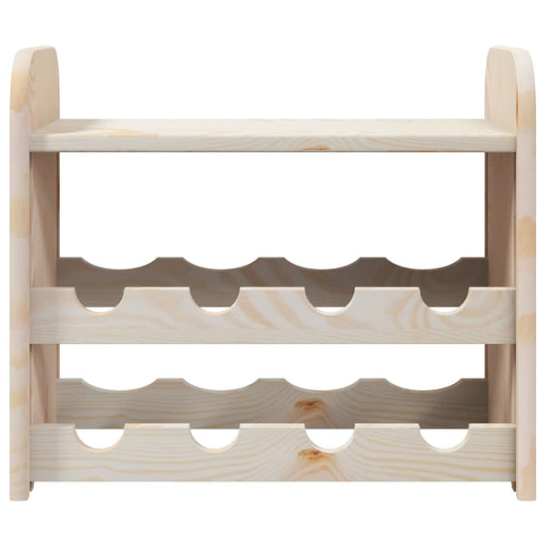 vidaXL Casier à bouteilles avec plateau 43x25x37 cm Bois de pin massif