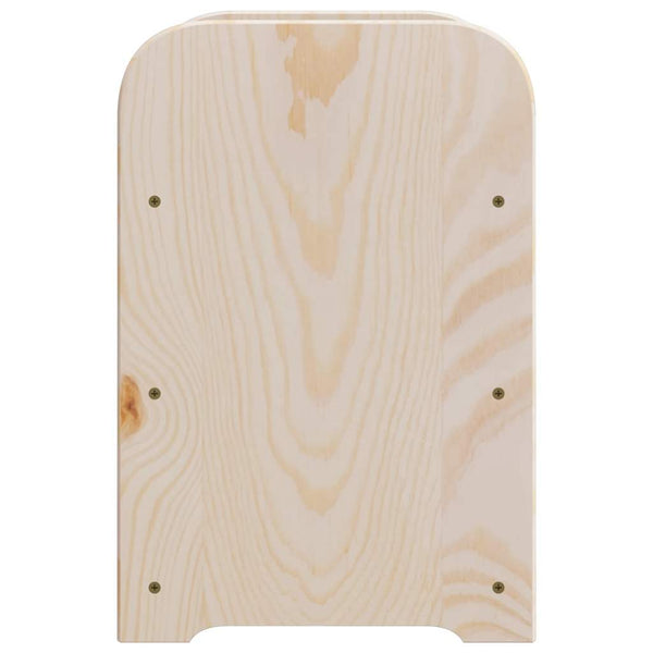 vidaXL Casier à bouteilles avec plateau 43x25x37 cm Bois de pin massif