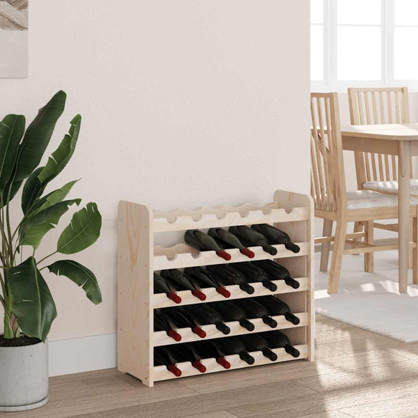 Weinregal aus Kiefernholz für 30 Flaschen