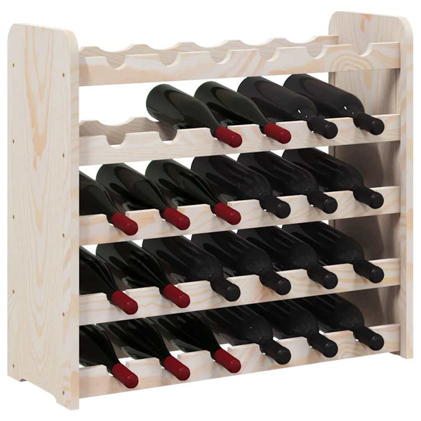 Weinregal aus Kiefernholz für 30 Flaschen