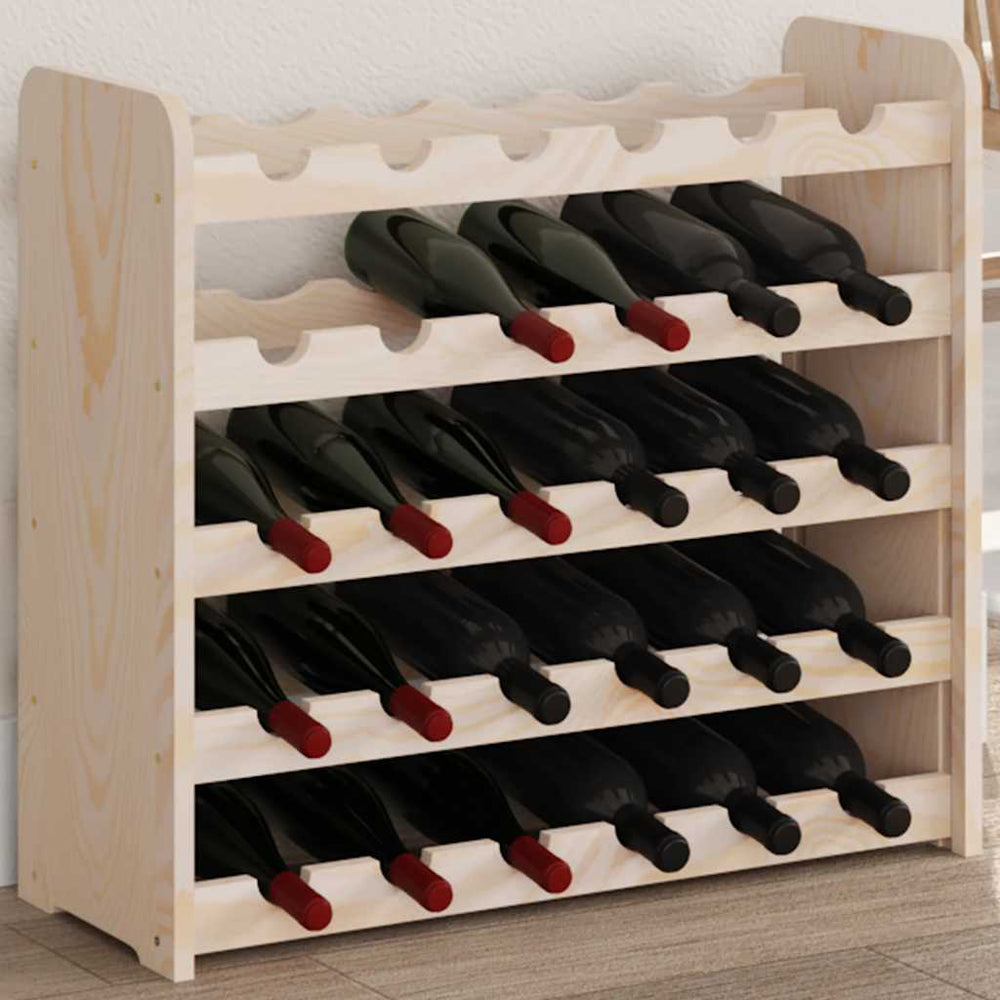 Weinregal aus Kiefernholz für 30 Flaschen