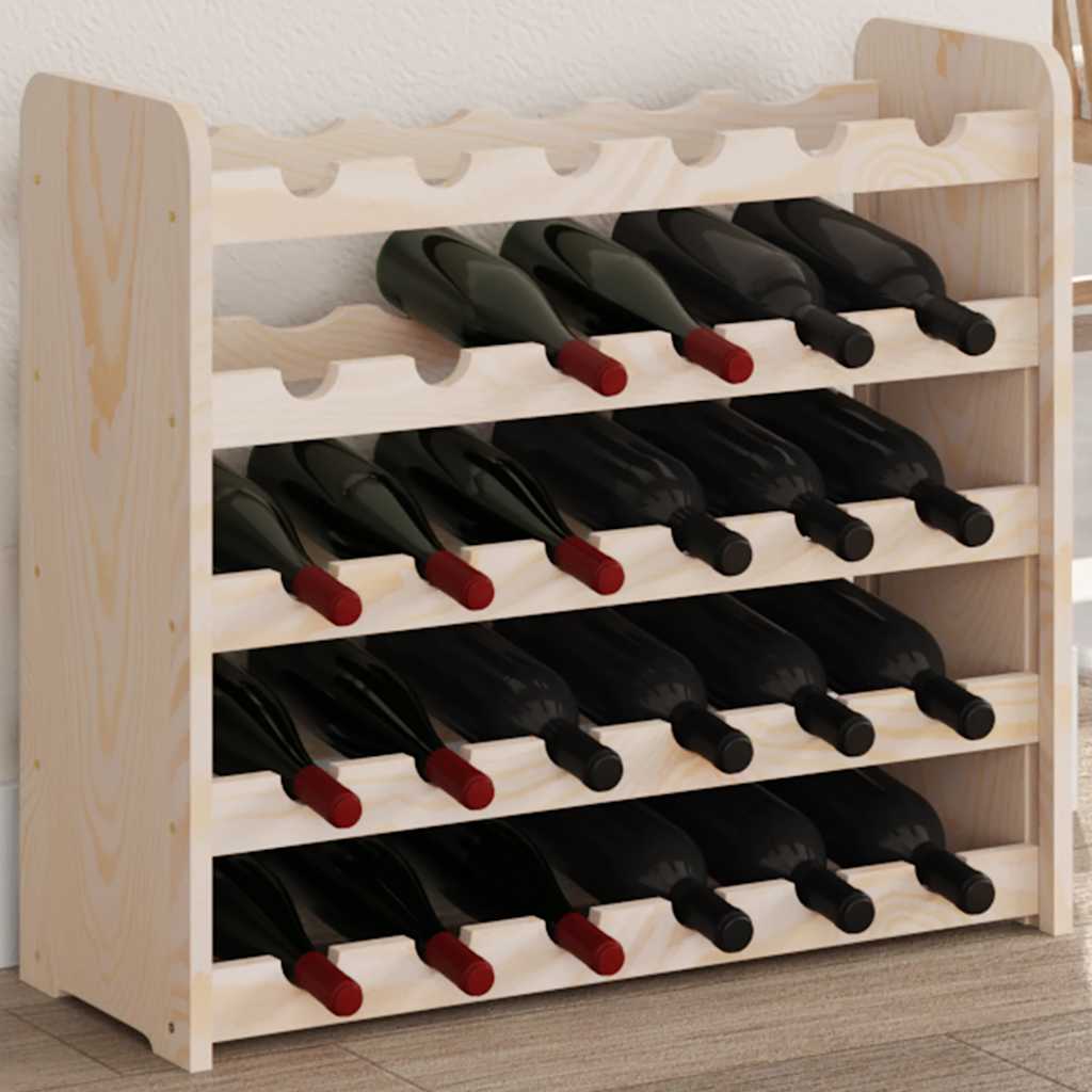 Weinregal aus Kiefernholz für 30 Flaschen