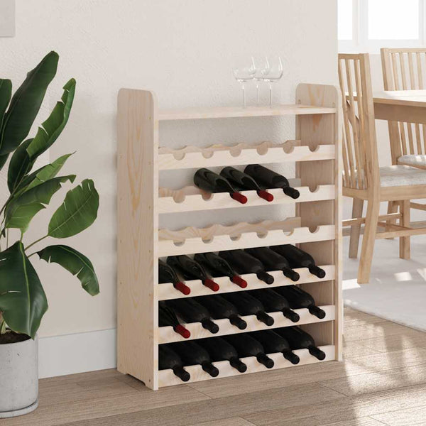Weinregal Massivholz Kiefer für 36 Flaschen