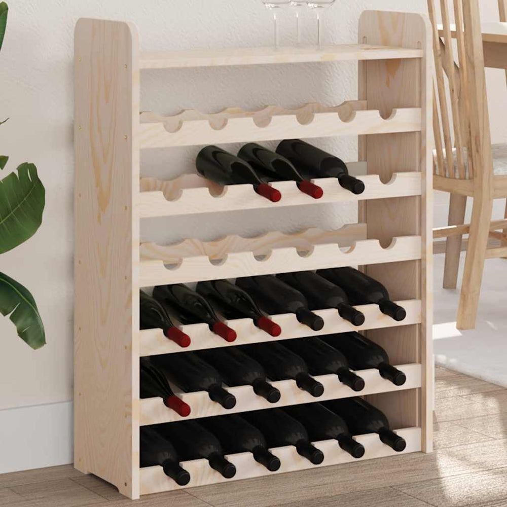 Weinregal Massivholz Kiefer für 36 Flaschen