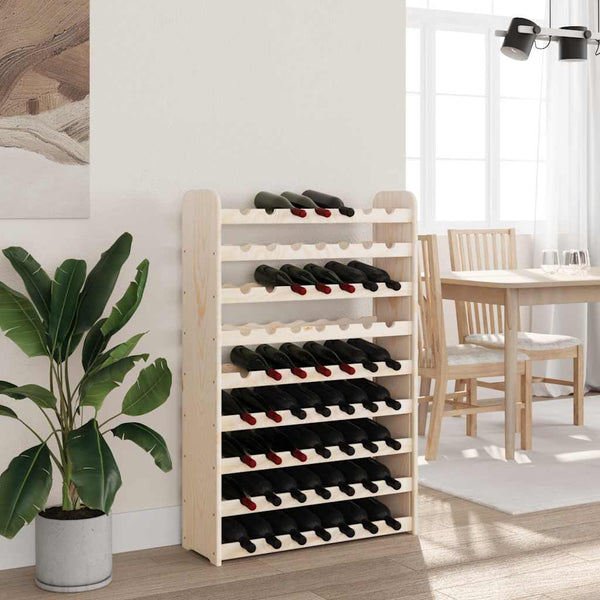 Weinregal Kiefer Massivholz für 63 Flaschen
