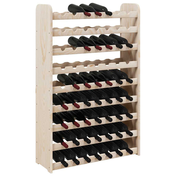 Weinregal Kiefer Massivholz für 63 Flaschen