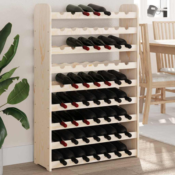 Weinregal Kiefer Massivholz für 63 Flaschen
