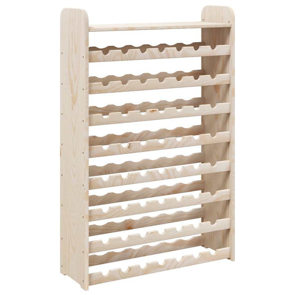 vidaXL Casier à vin avec plateau 72,5x25x111,5 cm Bois de pin massif