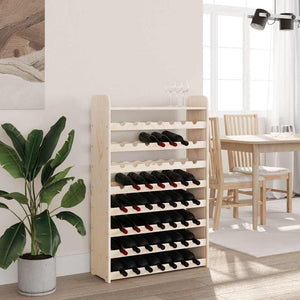 vidaXL Casier à vin avec plateau 72,5x25x111,5 cm Bois de pin massif