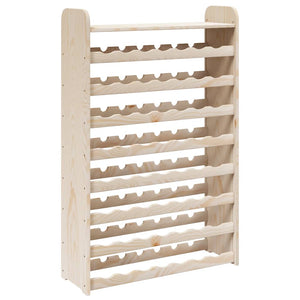 vidaXL Casier à vin avec plateau 72,5x25x111,5 cm Bois de pin massif