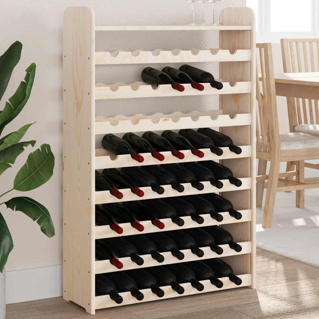 vidaXL Casier à vin avec plateau 72,5x25x111,5 cm Bois de pin massif