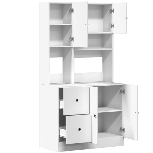 Küchenschrank Weiß 95x50x180 cm