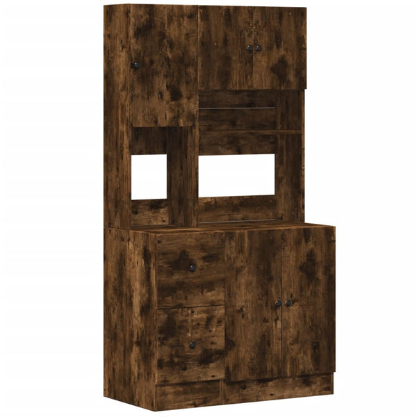Küchenschrank Räuchereiche 95x50x180 cm