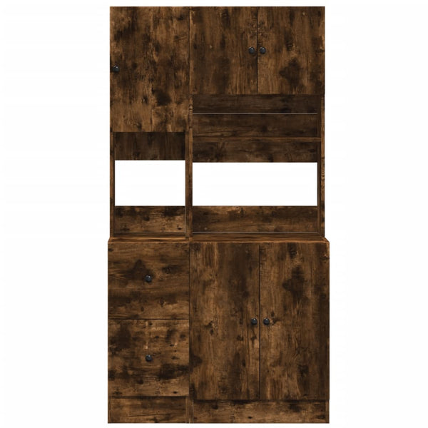 Küchenschrank Räuchereiche 95x50x180 cm