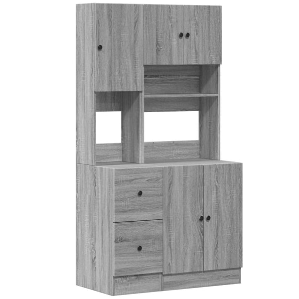Küchenschrank Grau Sonoma 95x50x180 cm
