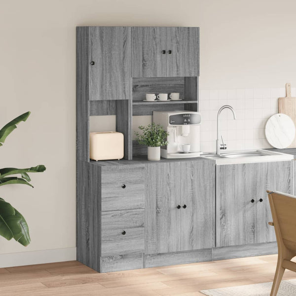 Küchenschrank Grau Sonoma 95x50x180 cm