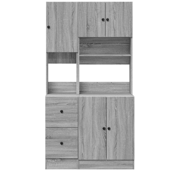 Küchenschrank Grau Sonoma 95x50x180 cm