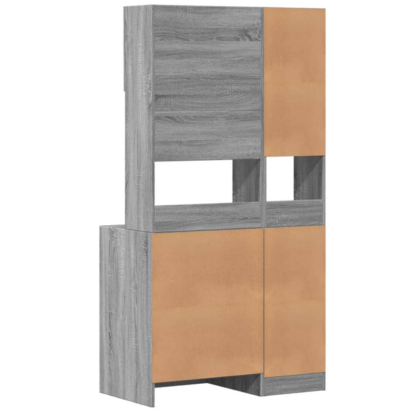 Küchenschrank Grau Sonoma 95x50x180 cm