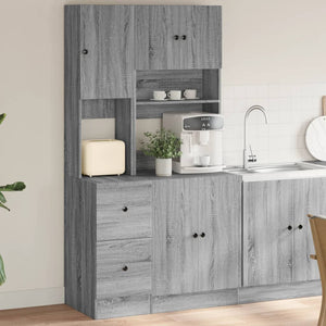 Küchenschrank Grau Sonoma 95x50x180 cm