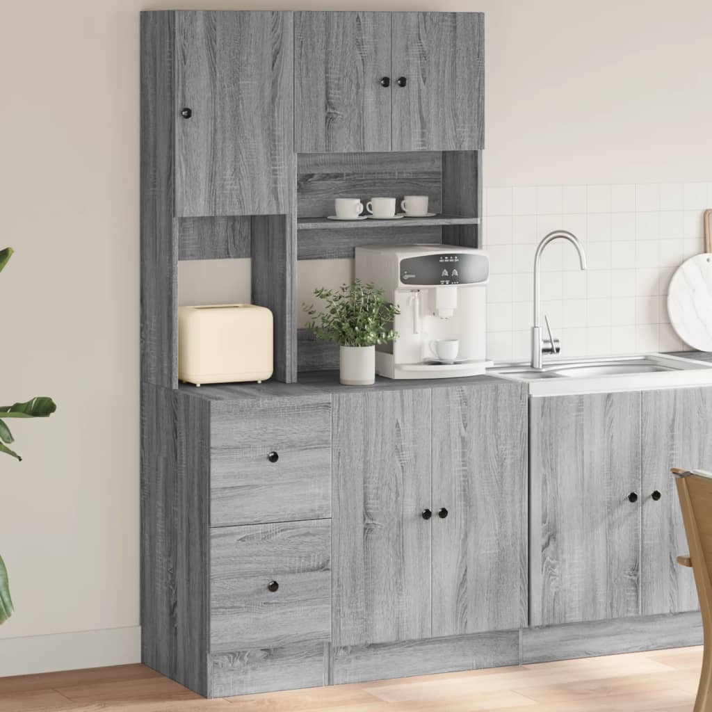Küchenschrank Grau Sonoma 95x50x180 cm