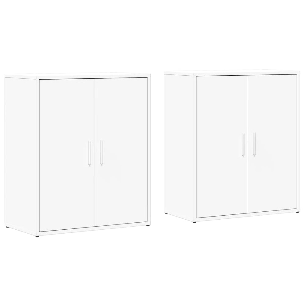 Sideboards 2er Set Weiß 60x31x70cm