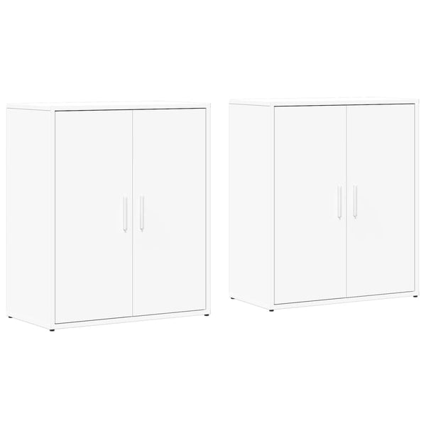 Sideboards 2er Set Weiß 60x31x70cm