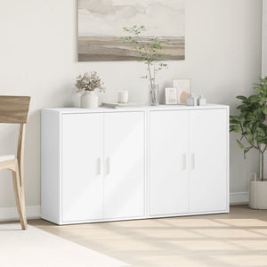 Sideboards 2er Set Weiß 60x31x70cm