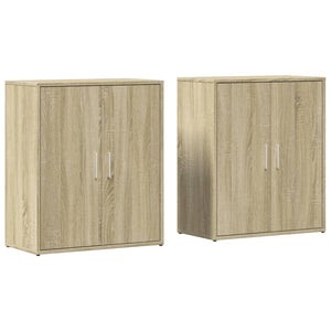 Sideboards 2er Set Sonoma Eiche 60x31x70 cm