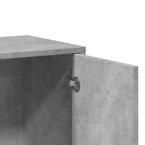 Betongraue Sideboards, 2er-Set, 60 cm