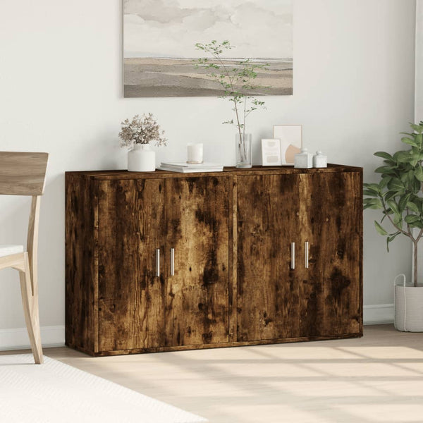 Sideboards 2er Set Räuchereiche 60x31x70 cm