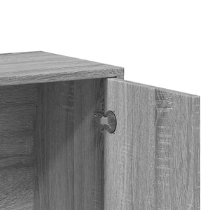 Sideboards 2er Set Grau Sonoma Eiche 60x31x70 cm