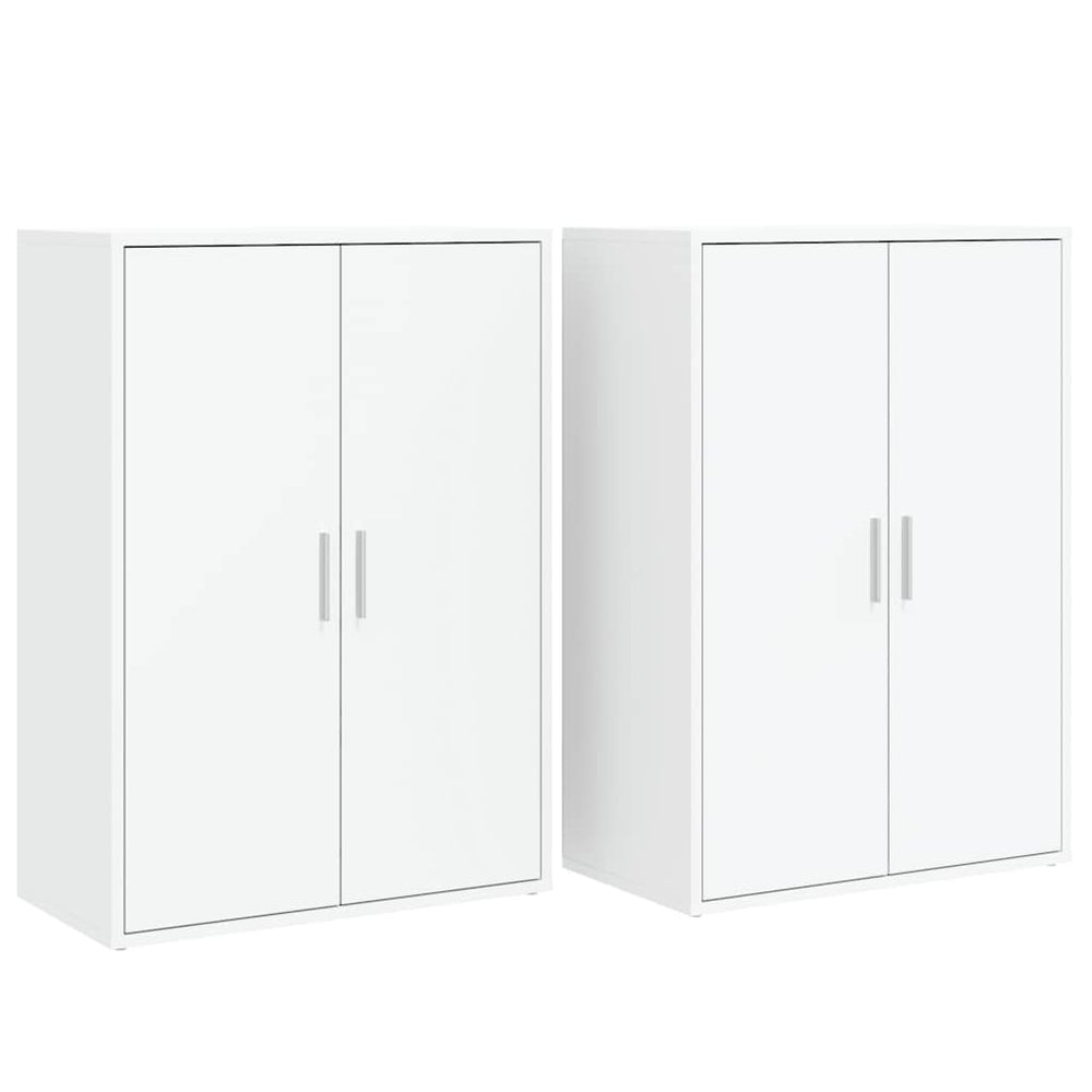 Weiße Sideboards 60x31x84cm, 2er-Set