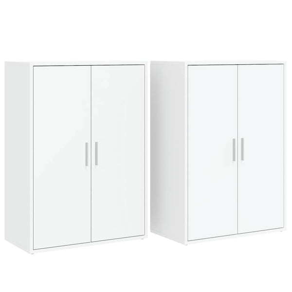 Weiße Sideboards 60x31x84cm, 2er-Set