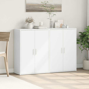 Weiße Sideboards 60x31x84cm, 2er-Set