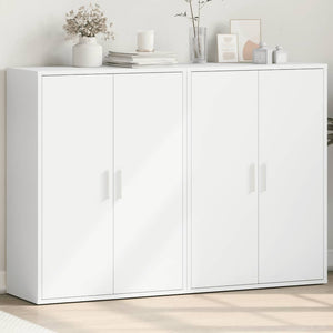 Weiße Sideboards 60x31x84cm, 2er-Set