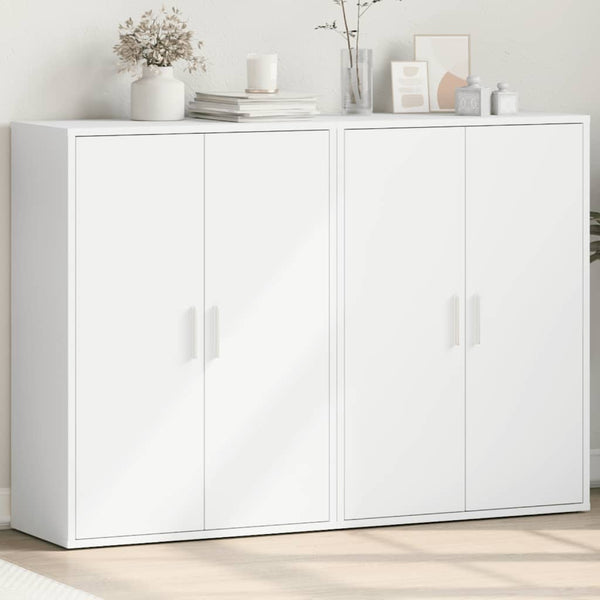 Weiße Sideboards 60x31x84cm, 2er-Set