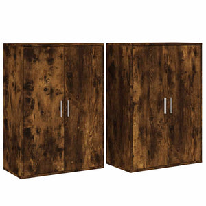 Sideboards 2er Set Räuchereiche 60x31x84 cm