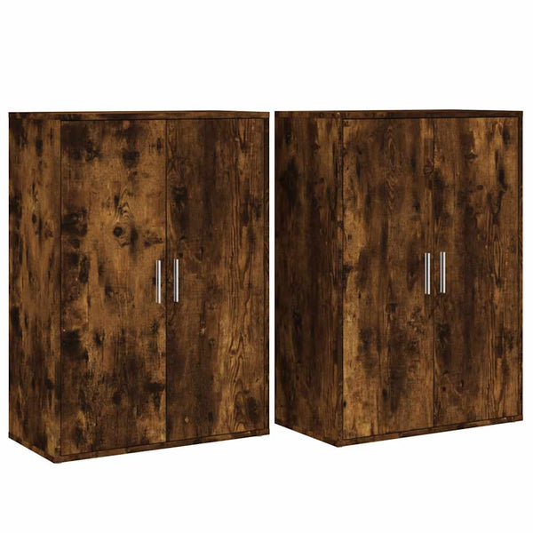 Sideboards 2er Set Räuchereiche 60x31x84 cm