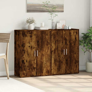 Sideboards 2er Set Räuchereiche 60x31x84 cm