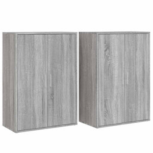 Graue Sideboards Sonoma 60x31x84cm, 2er-Set