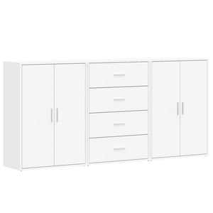 Weiße Sideboards 3er Set 60x31x84cm