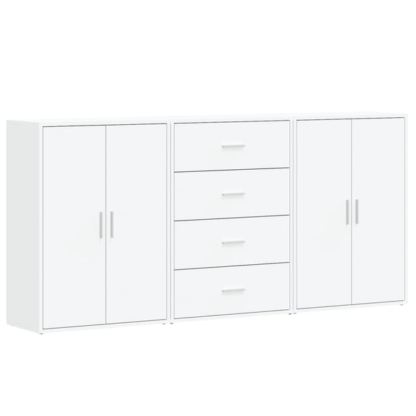 Weiße Sideboards 3er Set 60x31x84cm