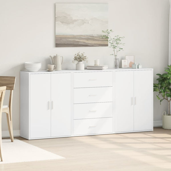 Weiße Sideboards 3er Set 60x31x84cm