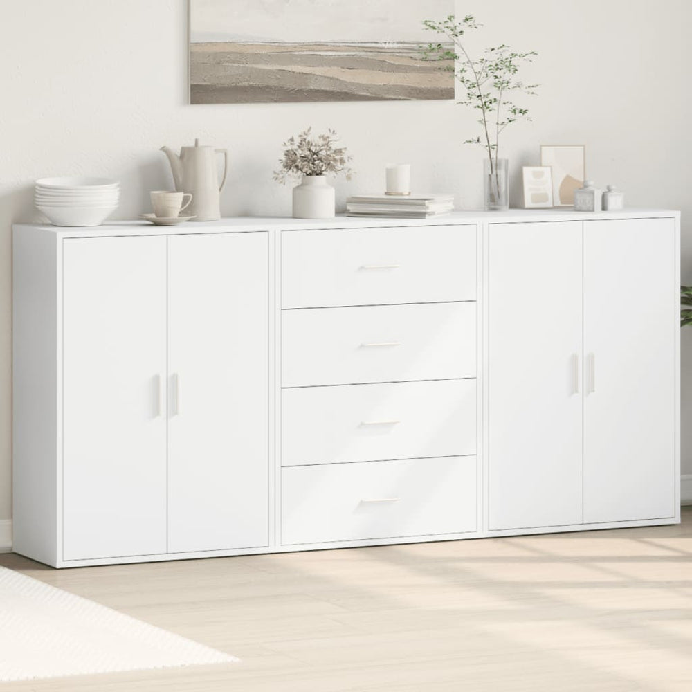 Weiße Sideboards 3er Set 60x31x84cm