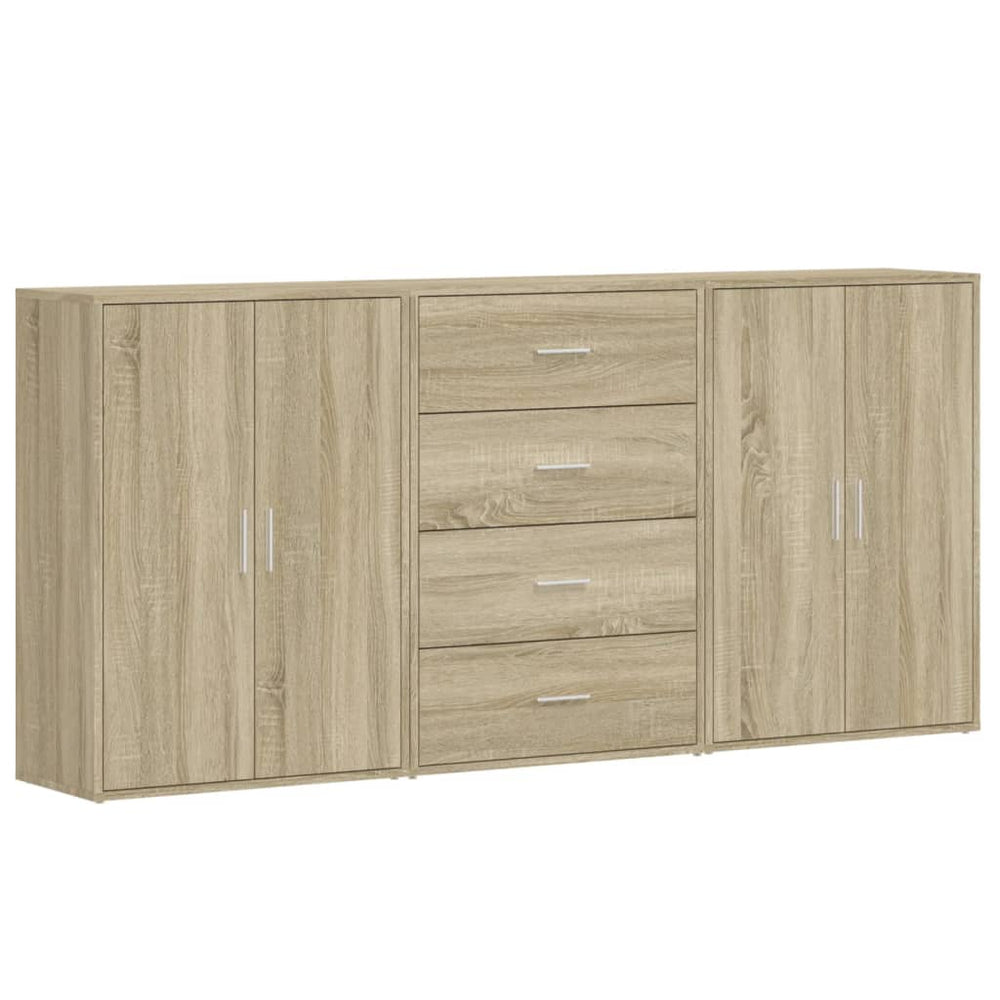 Sonoma Eiche Sideboards, 3er Set